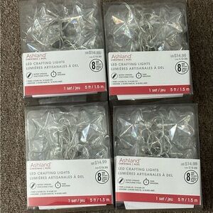 Ashland LED Star Crafting Lights - set of 4 - NWT